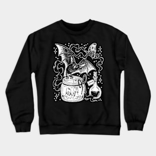 Funny Dark Magic Ritual Bat Crewneck Sweatshirt